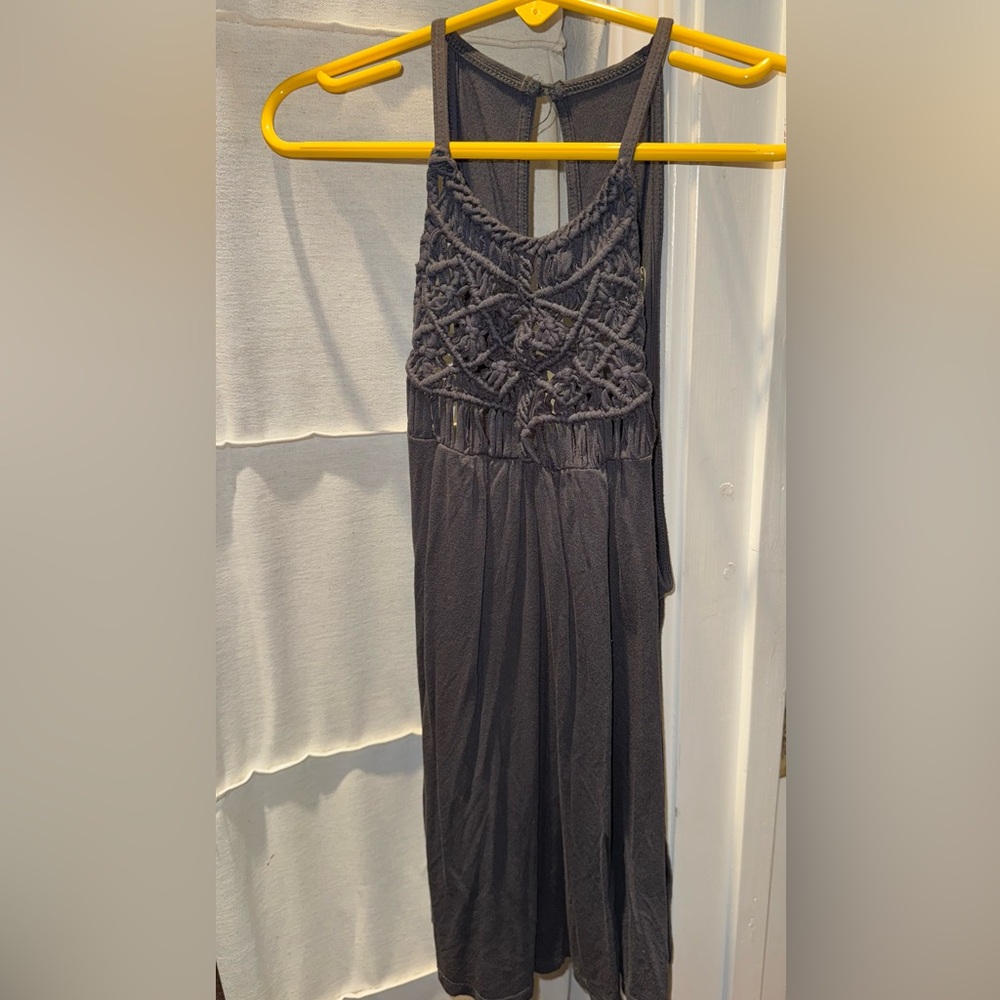 American Eagle Outfitters Charcoal High neck tank